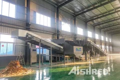 淮安市大件垃圾处置用什么破碎设备?一起来项目现场看一看