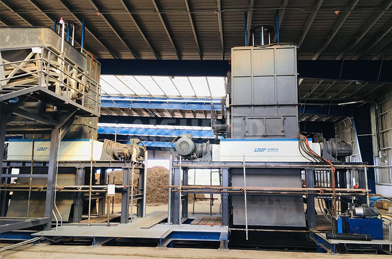 双轴生物质撕碎机