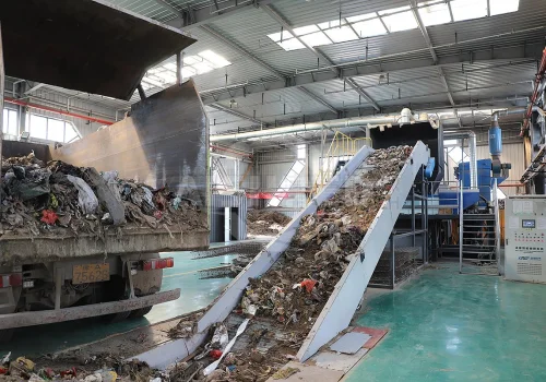 陈腐垃圾资源化设备,	填埋场垃圾破碎筛分线