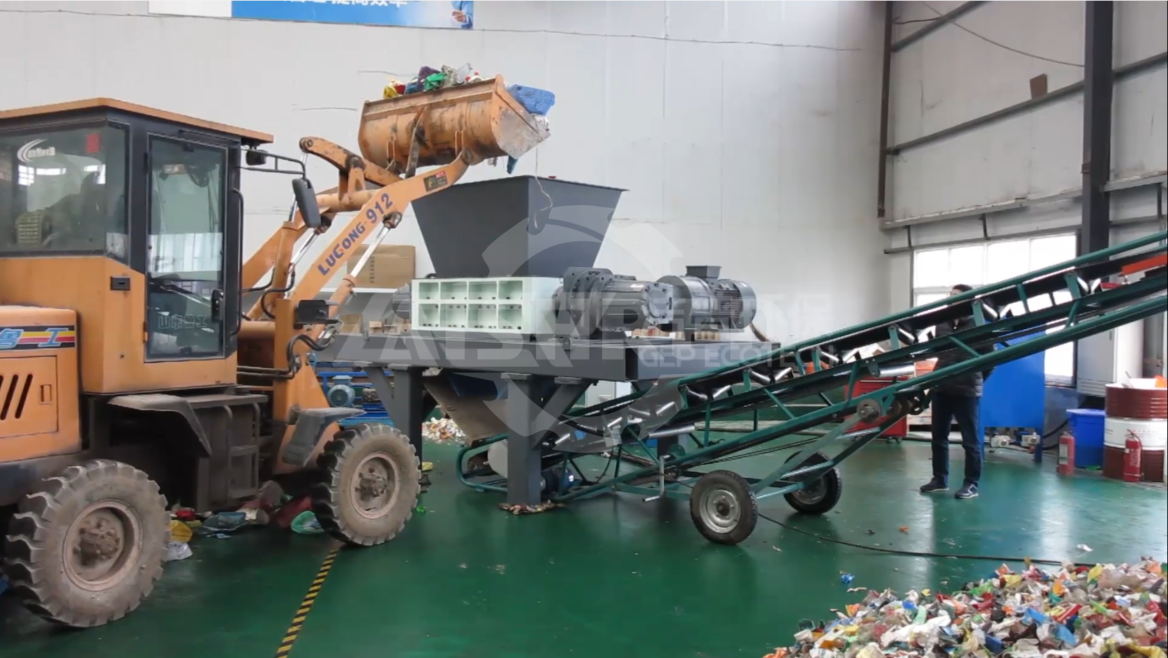 Double Shaft MSW Shredder