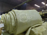 Waste Glass Wool & Rock Wool Two-Stage Shredder Unit (Dual-Shaft + Single-Shaft) for High-Quality Shredded Silicate Raw Material