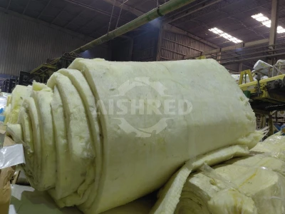 Waste Glass Wool & Rock Wool Two-Stage Shredder Unit (Dual-Shaft + Single-Shaft) for High-Quality Shredded Silicate Raw Material