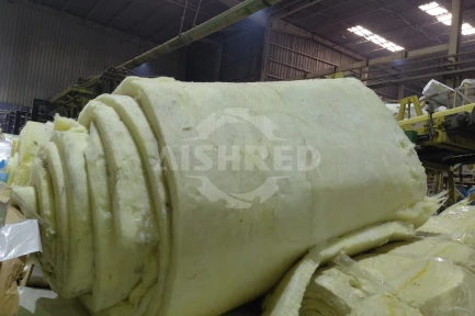 Waste Glass Wool & Rock Wool Two-Stage Shredder Unit (Dual-Shaft + Single-Shaft) for High-Quality Shredded Silicate Raw Material