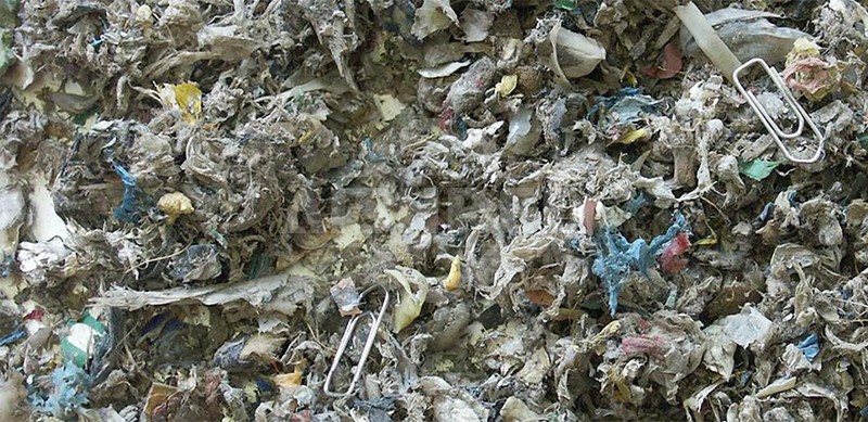 双轴撕碎机生活垃圾出料