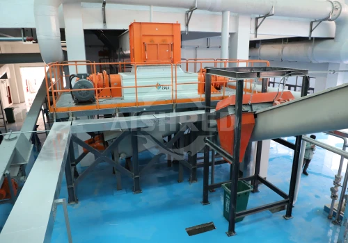 厨余垃圾双轴撕碎机